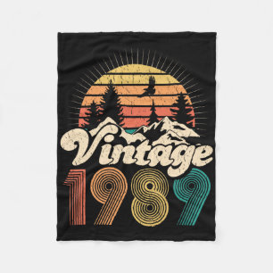 30. Geburtstagsgeschenke - Vintage 1989 Wandernde Fleecedecke