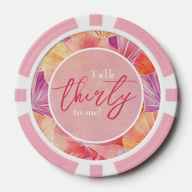 30. Geburtstagsgespräch 30 mit mir Pokerchips (Vorderseite)