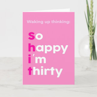 30. Geburtstagskarte Karte