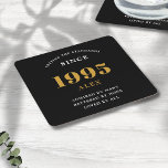 30. Geburtstagsname 1995 Black Gold Elegant Chic Rechteckiger Pappuntersetzer<br><div class="desc">Premium 30. Geburtstag Schwarz und Gold Personalisierte Paper Untersetzer - Feiern Elegance. Feiern Sie einen Geburtstag im Stil eines Meilensteins mit unseren schicken, hochwertigen 30. Geburtstagspapieren-Untersetzer. Exquisit gestaltet mit einem auffallenden Schwarz-Gold-Farbschema, fügen diese Untersetzer eine Touch von Luxus und Eleganz zu jedem 30. Geburtstag Bash. Äußern Sie Ihren persönlichen Stil...</div>