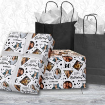 30. Geburtstagsname Foto Wrapping Paper