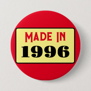 30. Geburtstagsparty geboren 1996 30 Pin Button