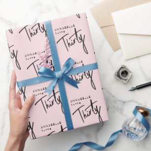 30. Geburtstagsschrift Geschenkpapier