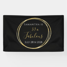 30. Geburtstagsschwarz-Gold-Geburtstagsparty