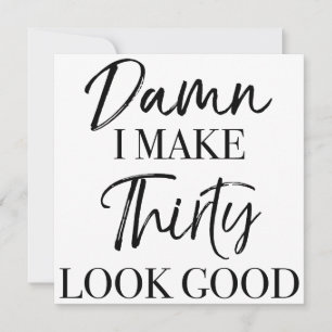 30. Geburtstagsstärke Karte