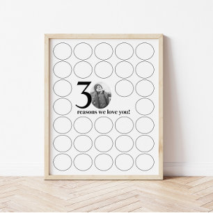 30 Gründe, aus denen wir Sie zum Geburtstag Liebe Poster