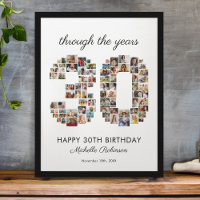 30. Happy Birthday Foto Collage