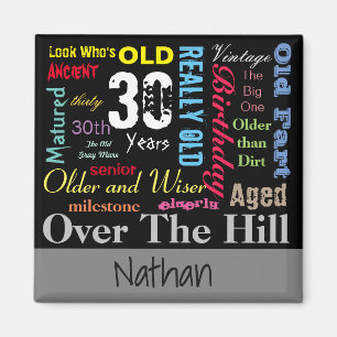 30. Happy BIrthday in a Graffiti Style Magnet