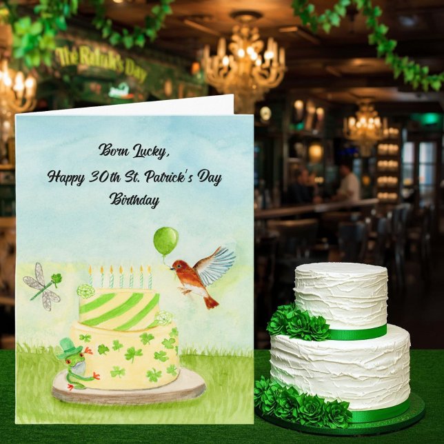 30. Happy St. Patrick's Day Geburtstag Karte (Von Creator hochgeladen)