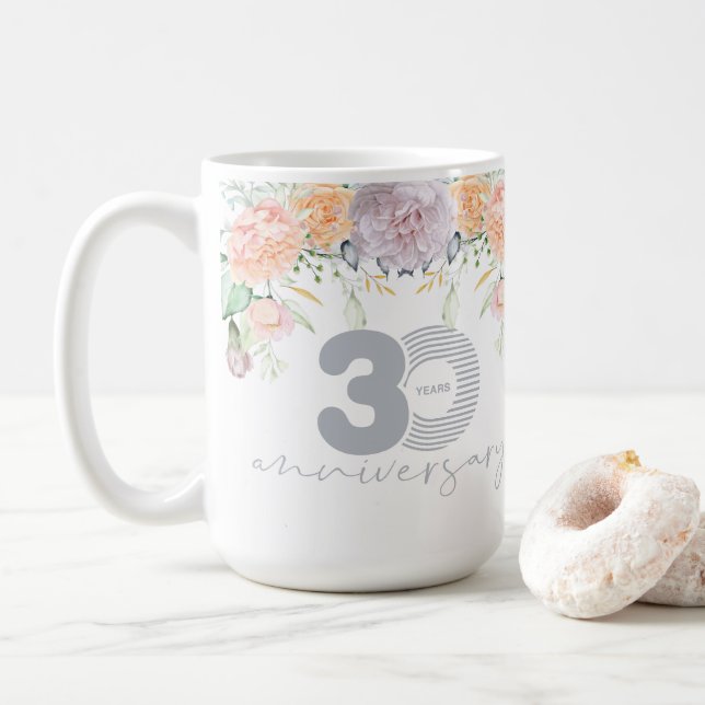 30. Hochzeitsfeier Kaffeetasse (Mit Donut)