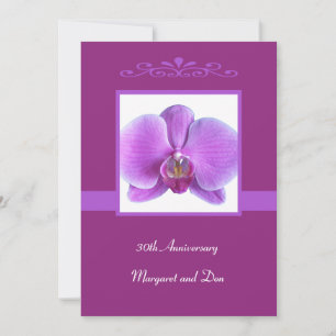 30. Hochzeitsjubiläumseinladung Orchidee Einladung