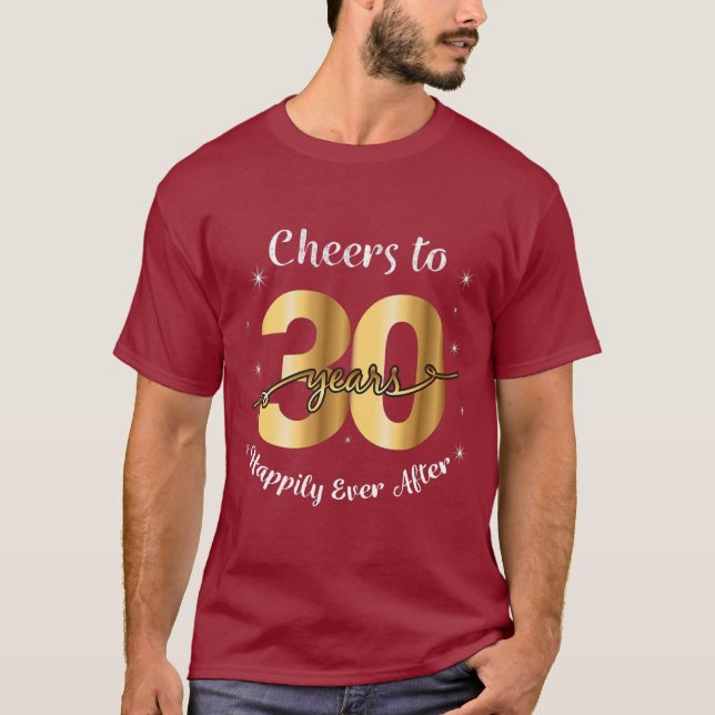 30. Hochzeitspende für Paare 30 T-Shirt (Vorderseite)