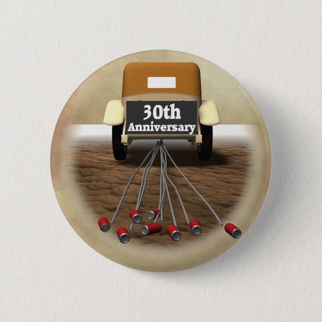 30. Hochzeitstag-Geschenke Button (Vorderseite)