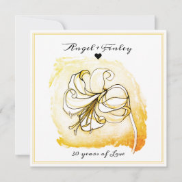 30. Hochzeitstag: Gold und Weiße Lilie