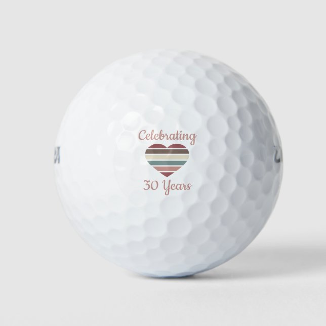 30. Hochzeitstag Golfball (Vorderseite)