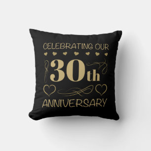 30. Hochzeitstag Kissen
