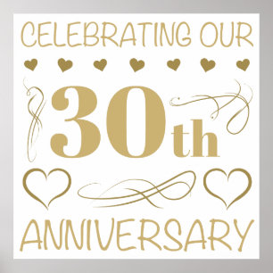 30. Hochzeitstag Poster