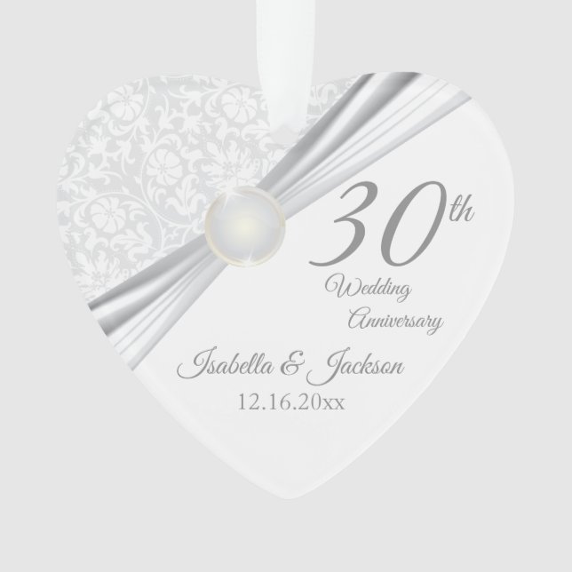 30. Hochzeitstag - Sake Design Ornament (Vorderseite)