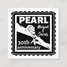 30. Hochzeitstag schwarz-weiß romantisch