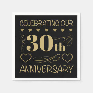 30. Hochzeitstag Serviette
