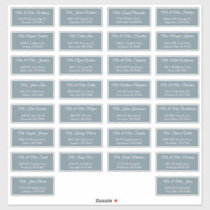 30 individuelle Hochzeitsgast-Adressetiketten Aufkleber