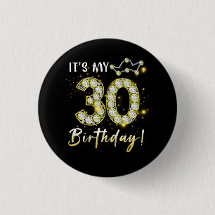 30 Jahre alt Es_s mein Geburtstag 30. Geburtstag D Button