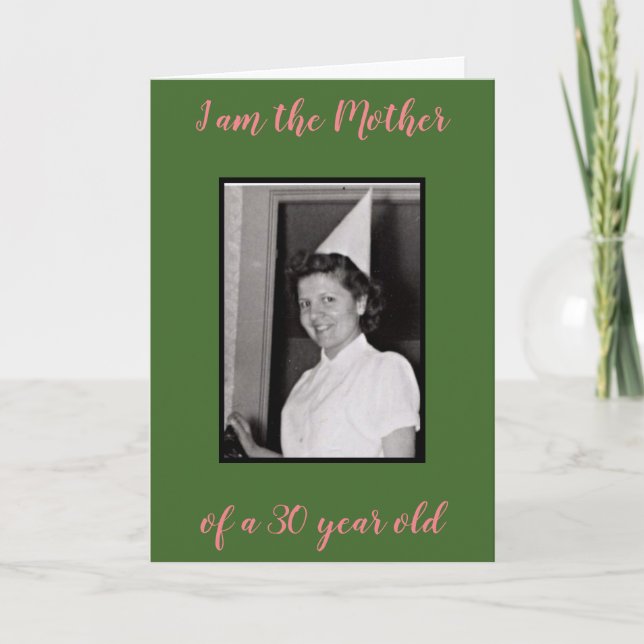 30 Jahre alt Karte (Vorderseite)