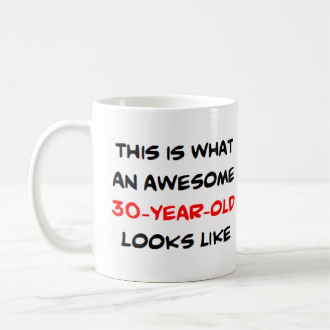 30 Jahre alt, phantastisch Kaffeetasse (Links)