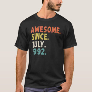 30 Jahre alt Phantastisch seit Juli 1992 30. Gebur T-Shirt