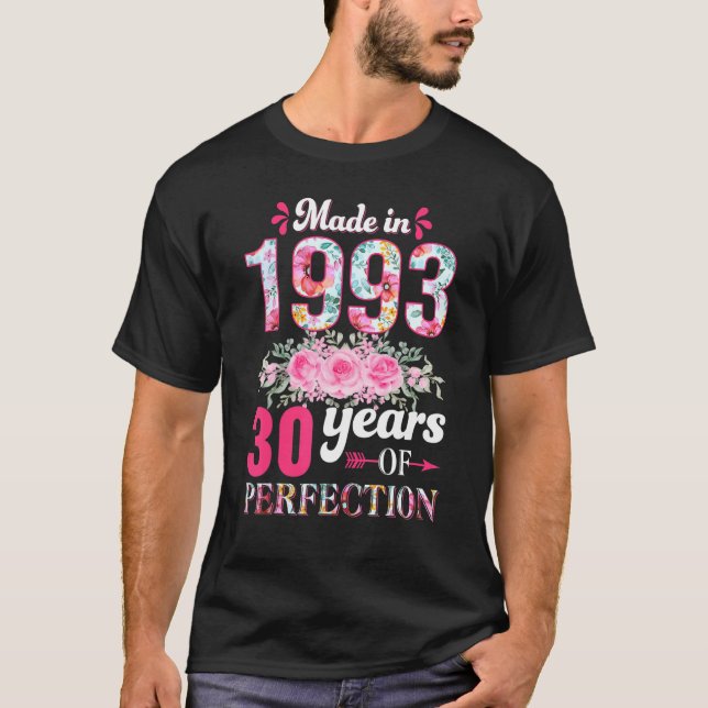 30 Jahre alte Frauen 1993 Blumenkohl 30. Geburtsta T-Shirt (Vorderseite)
