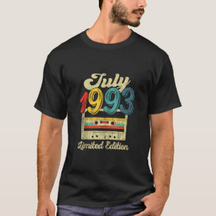 30 Jahre alte Geschenke Retro Juli 1993 Kassette 3 T-Shirt
