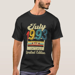 30 Jahre alte Geschenke Retro Juli 1993 Kassette 3 T-Shirt