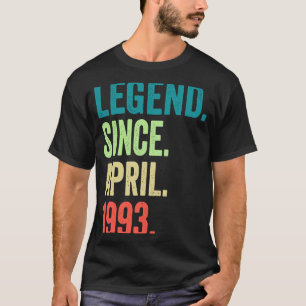 30 Jahre alte Legende seit April 1993 30. Geburtst T-Shirt