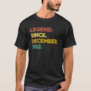 30 Jahre alte Legende Seit Dezember 1992 30. Gebur T-Shirt