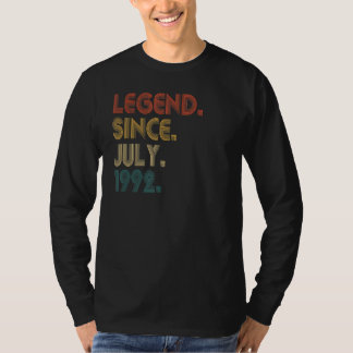 30 Jahre alte Legende seit Juli 1992 30. Geburtsta T-Shirt