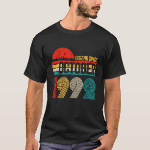 30 Jahre alte Legende seit Oktober 1992 30. Geburt T-Shirt