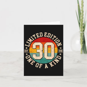 30 Jahre alte limitierte Auflage zum 30. Jubiläum Karte