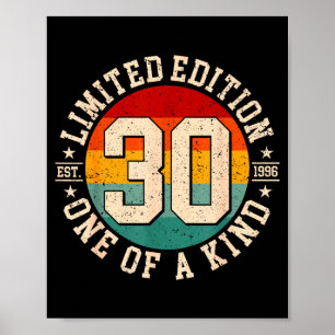 30 Jahre alte limitierte Auflage zum 30. Jubiläum  Poster