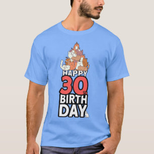 30 Jahre alter Katzenbesitzer Katze Lover 30. Gebu T-Shirt