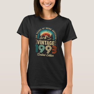 30 Jahre alter Retro Vintag 1993 Limited Edition 3 T-Shirt