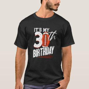 30 Jahre alter Vintager amerikanischer Fußball 30. T-Shirt