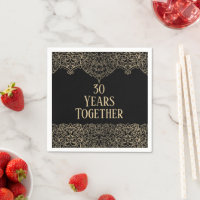 30 Jahre Gold Lace auf schwarz