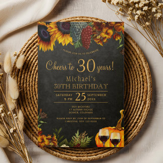 30 Jahre Herbst 30. Geburtstag Party Einladung