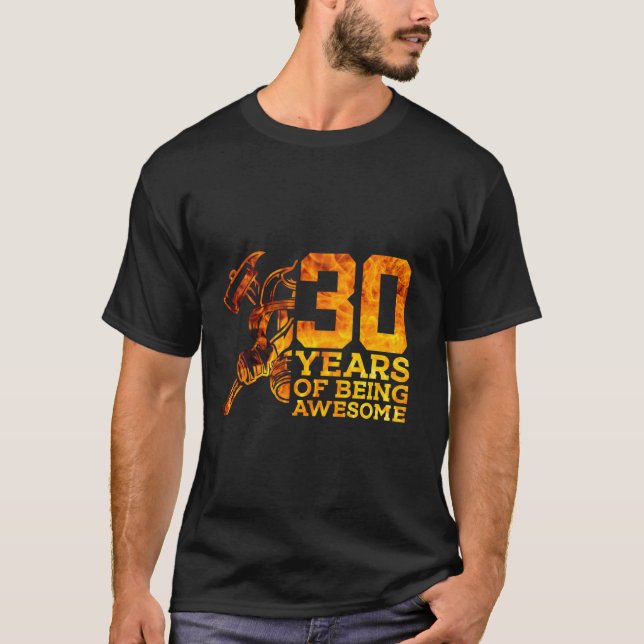 30 JAHRE PHANTASTISCHE FIREFIGHTER 30. BIRTHDA T-Shirt (Vorderseite)