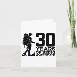 30 Jahre Phantastisches Wandern 30. Geburtstag Karte