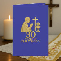 30 Jahre Priestertum Gold Elegant Katholik