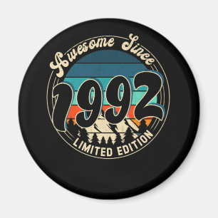 30 Jahre Vintag 30. Geburtstag 1992 Magnet