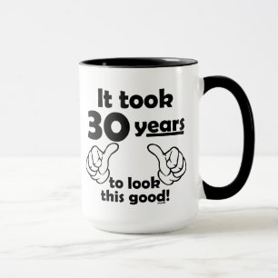 30 Jahre, zum dieses zu schauen gut Tasse