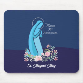 30. Jahrestag des religiösen Lebens Nun Pink Blume Mousepad