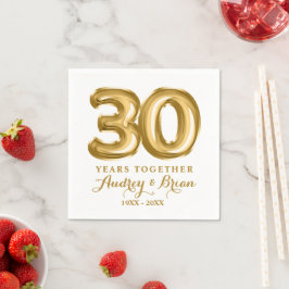 30. Jahrestag Personalisiert Serviette